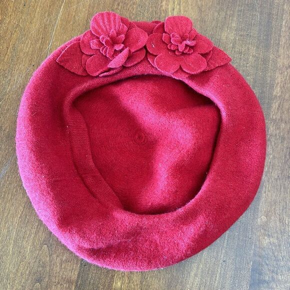 Vintage Betmar New York Red Wool Beret - Picture 6 of 6